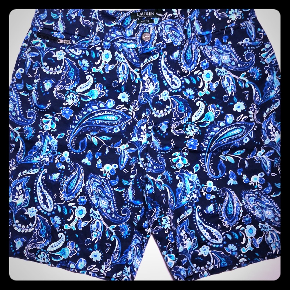 Ralph Lauren Active Shorts - blue paisley
